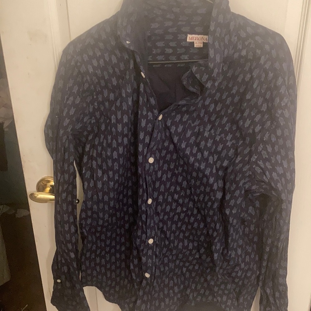 FINAL MARKDOWN Men’s linen blend merona shirt xl